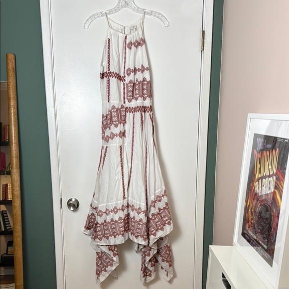 Joie Milanira Embroidered Maxi Dress in Porcelain - Size 06 - Picture 2 of 9